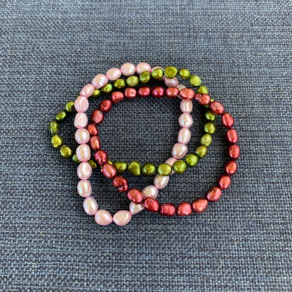 Honora Pearls stretch bracelets